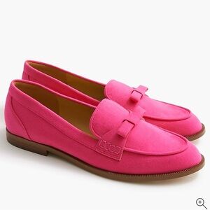 Pink Suede Loafers